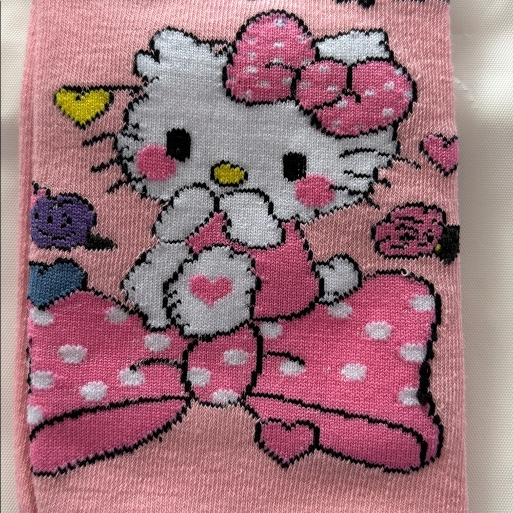 Hello Kitty Socks-Pink (1 Pair) - Picture 2 of 2